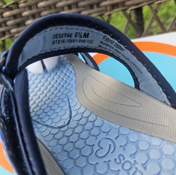 NWT Womens Baretraps Deserae Slip On Slide Sandal size 8.5M Navy Blue - Picture 9 of 11